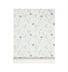 WALLPAPER P28 PRESSED LEAVES BLUE 10X0,5