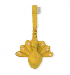 PLAY GYM TOY PEACOCK BELL MUSTARD 21