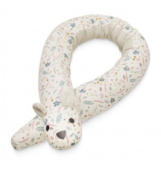 ANIMAL BED BUMPER PRESSED LEAVES ROS 21