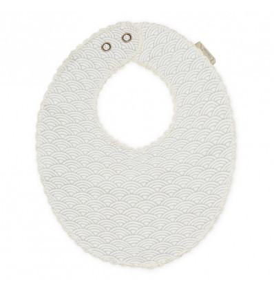 BIB TEETHING JERSEY GOTS GREY WAVE 21