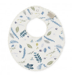 BIB TEETHING JERSEY LEAVES BLUE 21