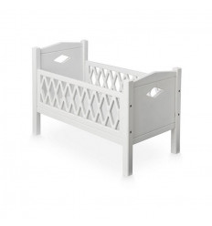 DOLLS BED HARLEQUIN WHITE 21