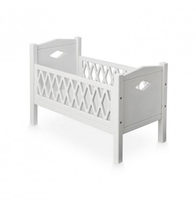 DOLLS BED HARLEQUIN WHITE 21