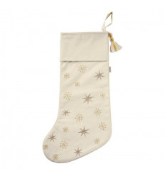 CHRISTMAS STOCKING GOTS 37 NATURAL 53X29