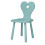 HEART KIDS CHAIR 52 CANAL GREEN 58X31X29