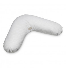NURSING PILLOW COVER GOTS GREY WAVE 21