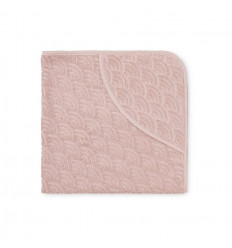 TOWEL BABY HOODED GOTS BLOSSOM PINK 21