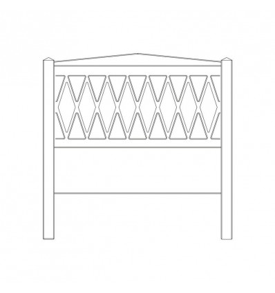 HARLEQUIN JR BED HOOFD/EINDE GREY 21