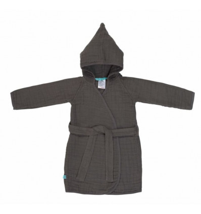 MUSLIN BATHROBE ANTHRAC,24-36M 231