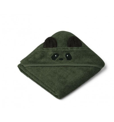 ALBERT HOODED TOWEL PANDA HUNTER GRN 202