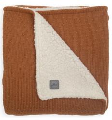 DEKEN TEDDY 100X150 BLISSKNIT CARAML 22