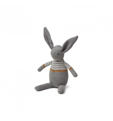 VIGGA KNIT MINI TEDDY RABBIT GREY 202