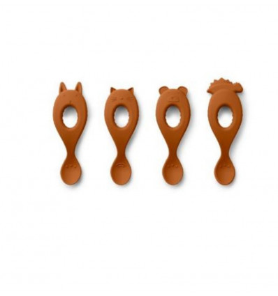 LIVA SILICONE SPOON 4 PACK MUSTARD 202
