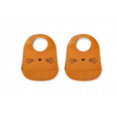 TILDA SILICONE BIB 2 PACK CAT 202