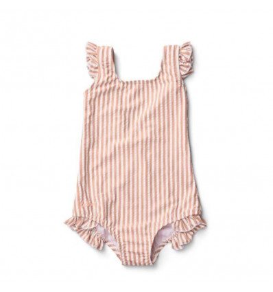TANNA SWIMSUIT SEERSUCKER Y/D STRIPE 202