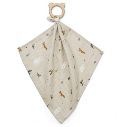 DINES TEETHER CUDDLE CLOTH MR BEAR 202