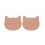 GADA PLACEMAT 2-PACK CAT DARK ROSE 202