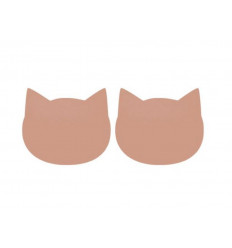 GADA PLACEMAT 2-PACK CAT DARK ROSE 202