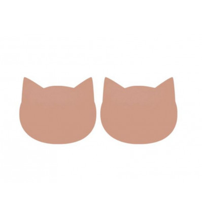 GADA PLACEMAT 2-PACK CAT DARK ROSE 202