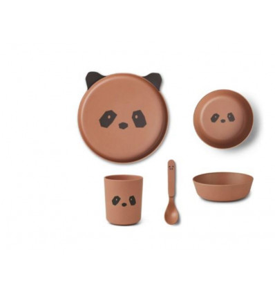 BAMBOO BOX SET PANDA TUSCANY ROSE 202
