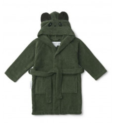 LILY BATHROBE PANDA HUNTER GRN 3-4Y 202