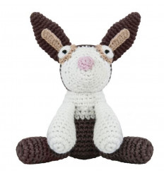 CROCHET ANIMAL W/SQUEEZE RABBIT 5