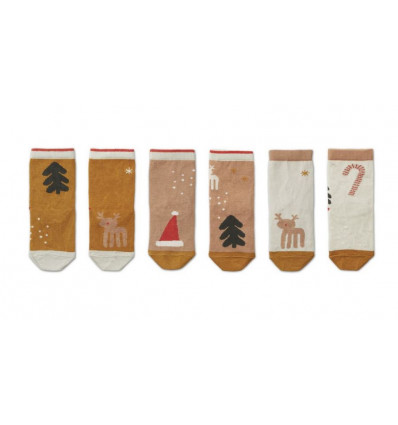 SILAS COTTON SOCKS 3 PACK HOLIDAY 202