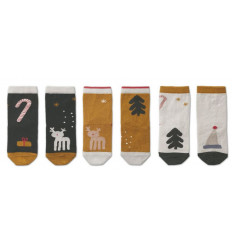 SILAS COTTON SOCKS 3 PACK HOLIDAY 202