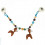 CROCHET PRAM CHAIN DEER TURQ. 62
