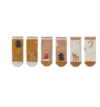 SILAS COTTON SOCKS 3 PACK HOLIDAY 202