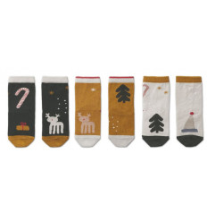 SILAS COTTON SOCKS 3 PACK HOLIDAY 202