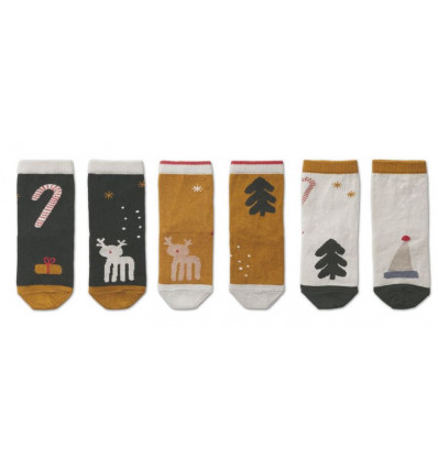 SILAS COTTON SOCKS 3 PACK HOLIDAY 202