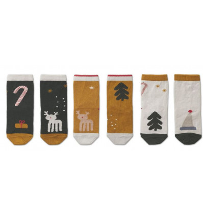 SILAS COTTON SOCKS 3 PACK HOLIDAY 202