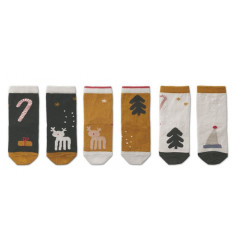 SILAS COTTON SOCKS 3 PACK HOLIDAY 202