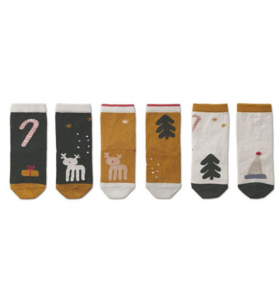 SILAS COTTON SOCKS 3 PACK HOLIDAY 202