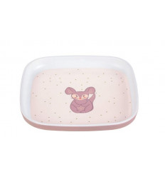 PLATE MEL/SIL ABOUT FRIEND CHINCHILLA 21