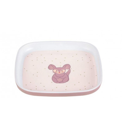 PLATE MEL/SIL ABOUT FRIEND CHINCHILLA 21