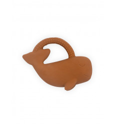 BIJTRING RUBBER WHALE CARAMEL 22