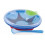 WARMING PLATE + SPOON BLUE 400ML 3M 23