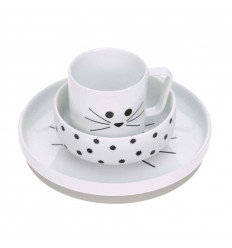 DISH SET PORCEL/SIL LTL CHUMS MOUSE 231