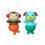ZOO MIX & MATCH FLIPPERS MONKEY/DOG 202
