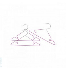 3 METAL HANGERS PINK 5