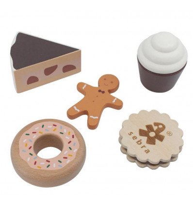 SEBRA FOOD WOODEN CAKES & COOKIES 1+ 211