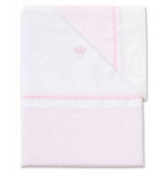 DUVET COVER COT SILVIA PINK L80 X W80 21