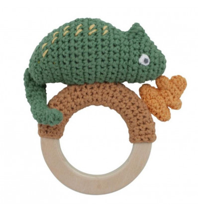 CROCHET RATTLE CARLEY ON RING MOSS 201
