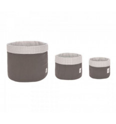 STORAGE BASKET SET 3P ROSEWOOD 231