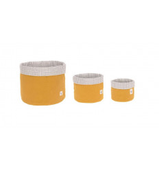 STORAGE BASKET SET 3P MUSTARD 231