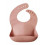 SILICONE BIB PATTERN PEACH TERRAZZO 24