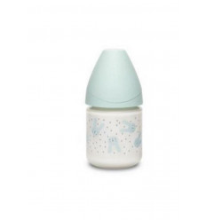 FLES GLAS SIL SLOW 12O GREEN RABBITS 21