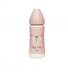 HYGGE FLES PA SIL 360ML PINK WHISKERS 21